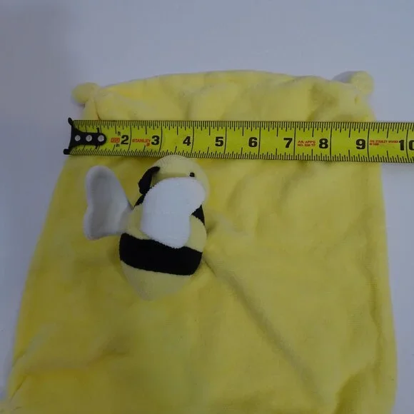 Burts Bees Baby Bee Plush Lovey Yellow Organic Cotton Infant Security Blanket - Picture 8 of 9